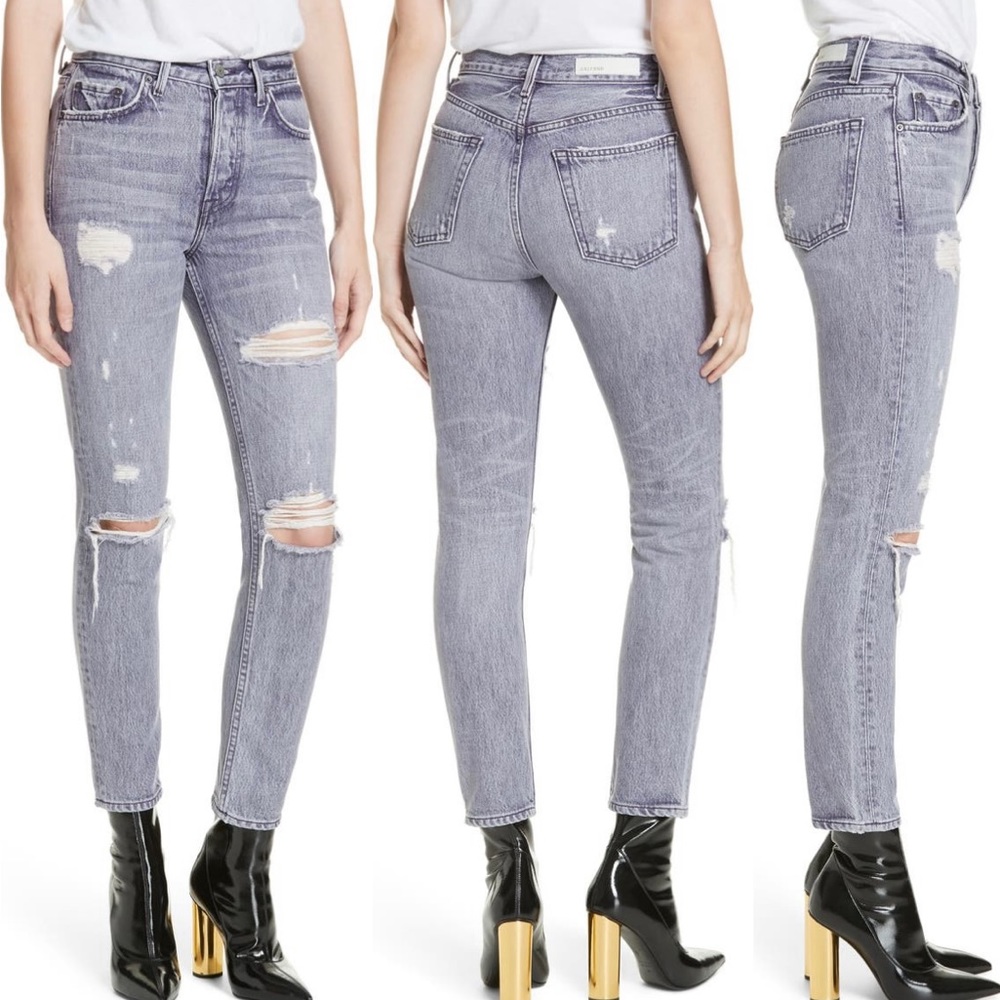 NWT GRLFRND Karolina Ripped Skinny Jeans Sz 30
